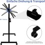 Mobiles Costway Whiteboard 120x60 cm mit Rollen und Ständer, drehbar, Details zu Rollen und Drehung.