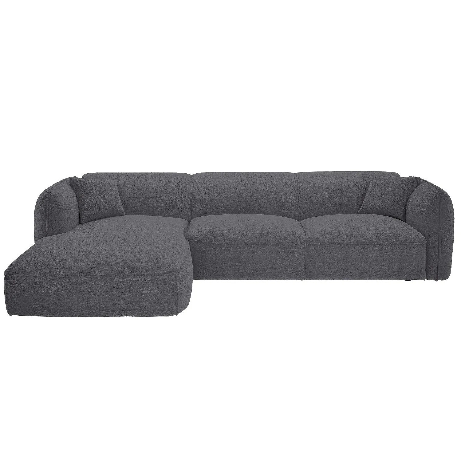 Vente-unique Sofa Ohne Schlafmöglichkeit Camilio Anthrazitgrau 272 cm