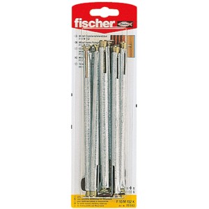 Fischer Fensterrahmendübel F 10 M 152 K, 6 Stück im Set, zur spannungsfreien Befestigung von Fenster- und Türrahmen.