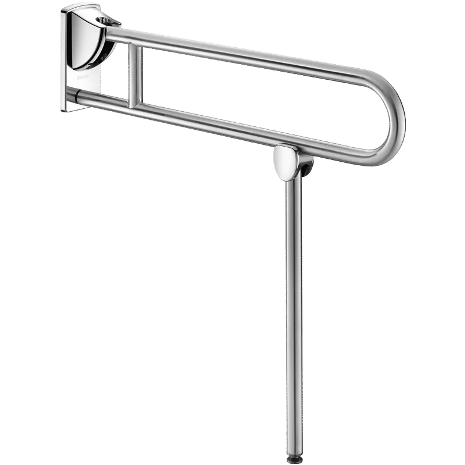 Delabie Stützklappgriff mit Fuß Ø32 L850 mm, Edelstahl UltraSatin
