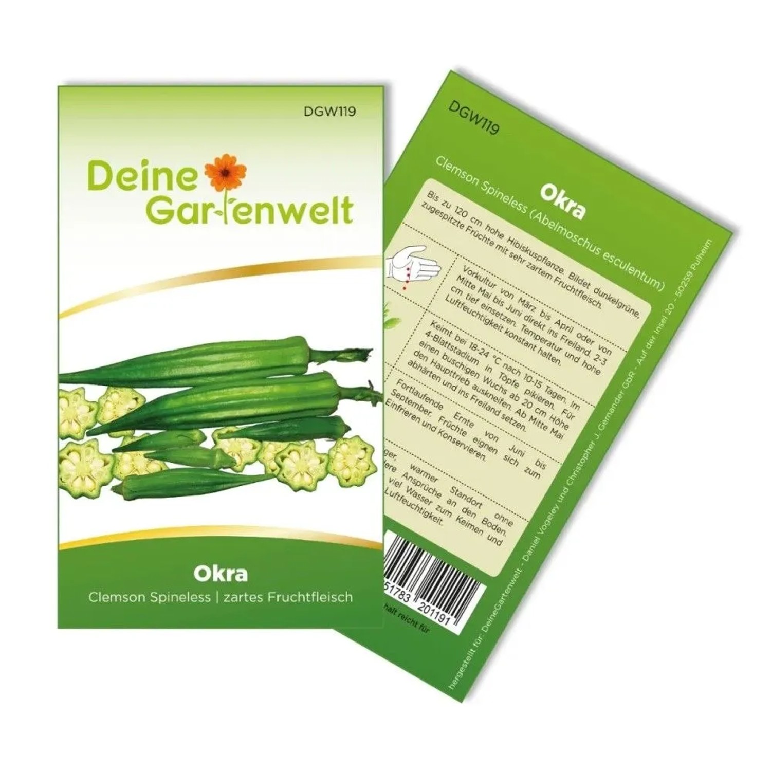 Deine Gartenwelt Okra Clemson Spineless Samen
