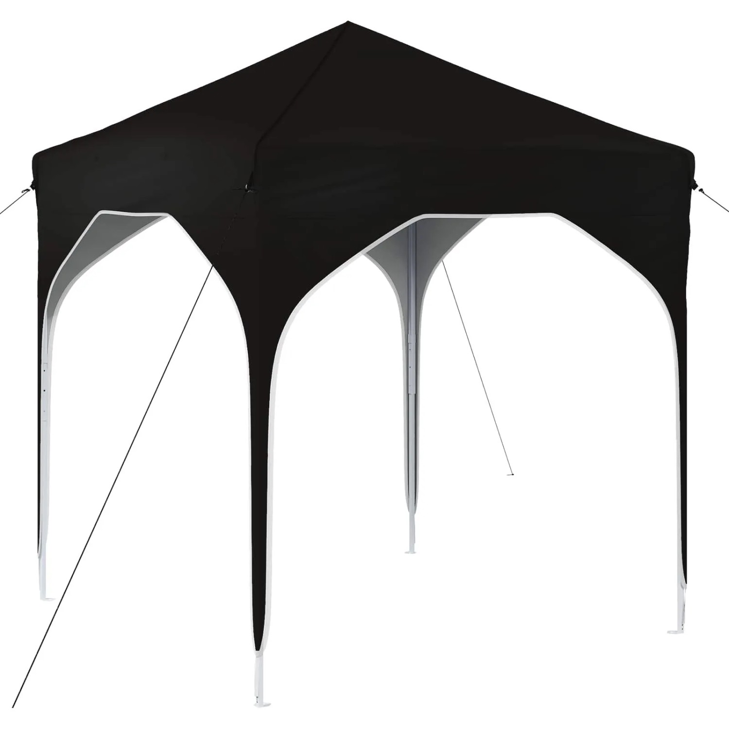vidaXL Pop-Up Partyzelt 194 x 194 x 245 cm Schwarz 42019821