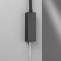 Schwarzer LED-Wandspot Fischer & Honsel Sten, flexible Leselampe für die Wand.