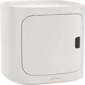 Lechuza Pila Color Storage in Lichtgrau, 35x35x33 cm, Zubehör für Pflanztöpfe mit Magnetverschluss.