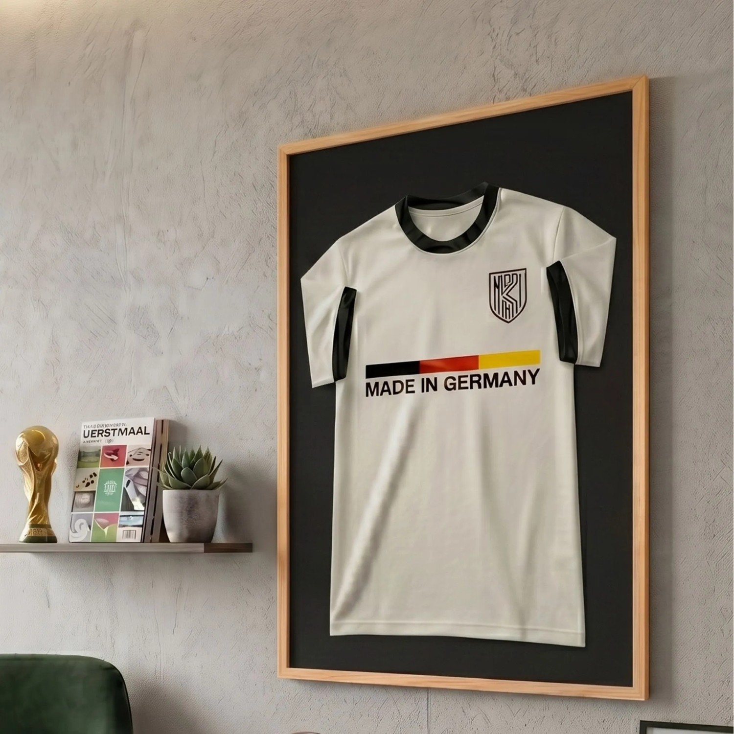 K-Möbel Echtholz Trikot Rahmen Braun 70x100 cm