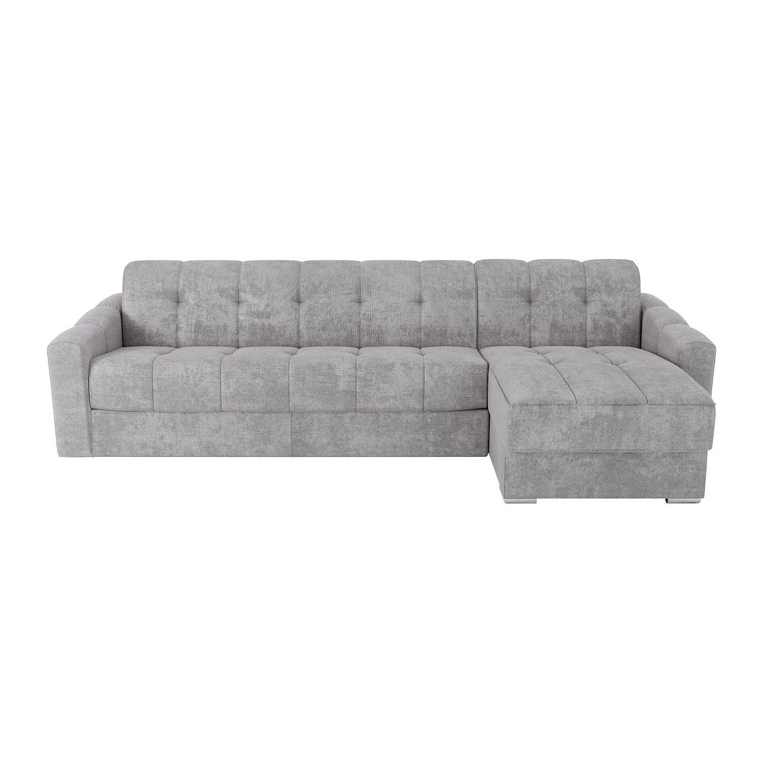Vente-unique Schlafsofa Darielo Hellgrau 275 cm