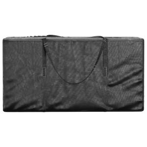 vidaXL Aufbewahrungstasche für Gartenkissen 2 Stk Schwarz 150x75x75cm 3155397