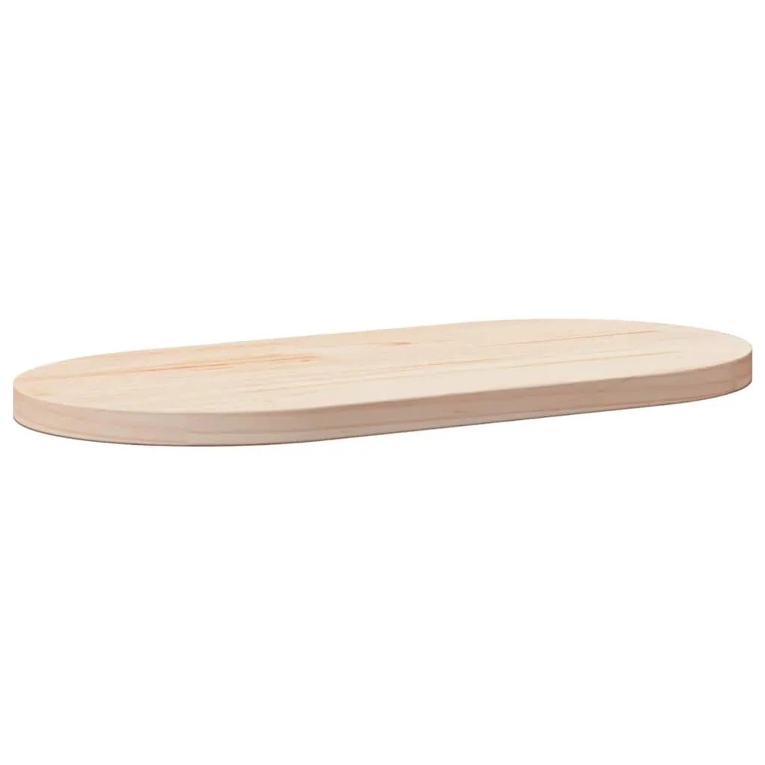 vidaXL Tischplatte 70x35x2,5 cm Massivholz Kiefer Oval 824345