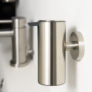 Tiger Boston Seifenspender aus gebürstetem Edelstahl, Wandmontage.