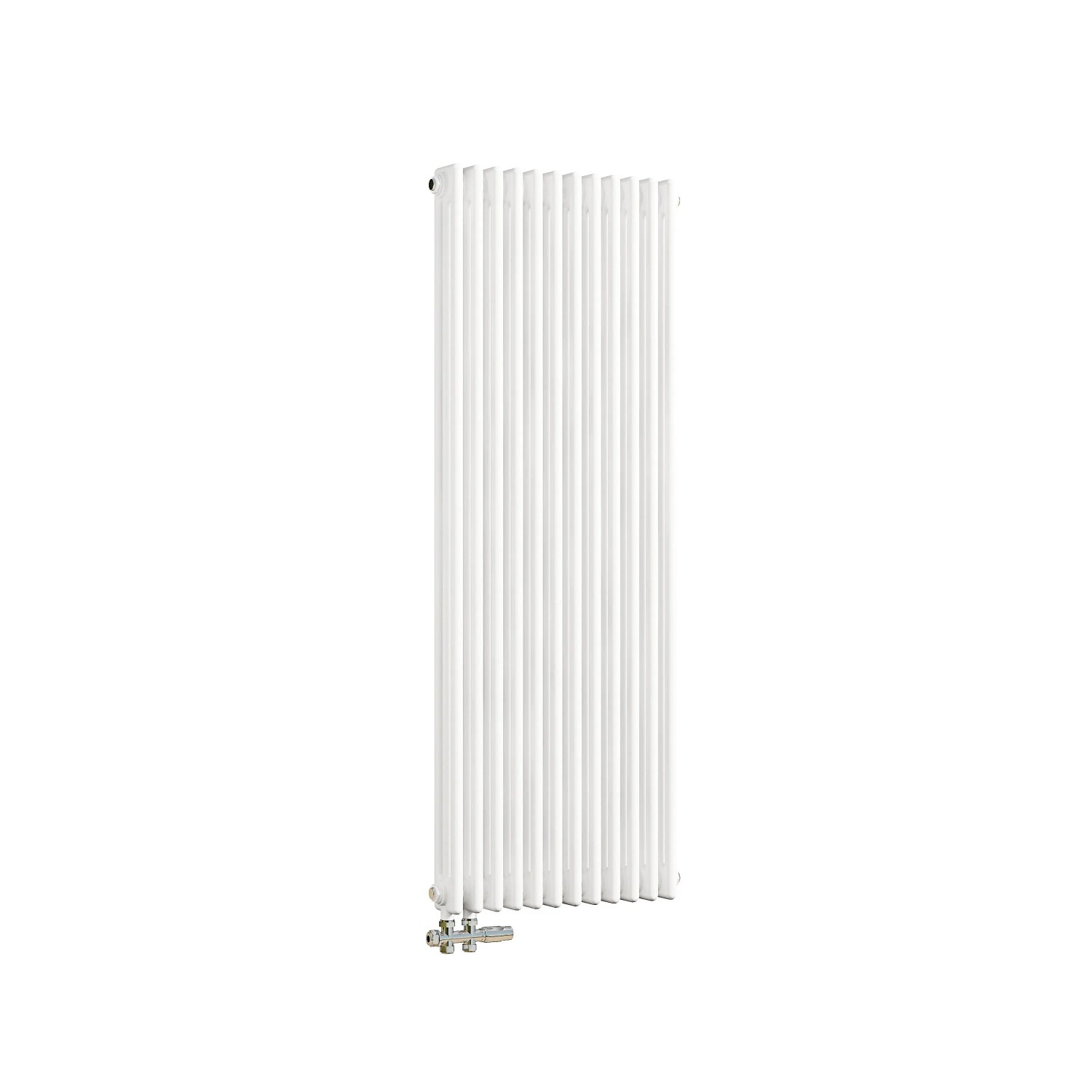 Duschparadies 1500x560mm Traditioneller Heizkörper für Warmwasserbetrieb Weiß 1886W 3Säulen
