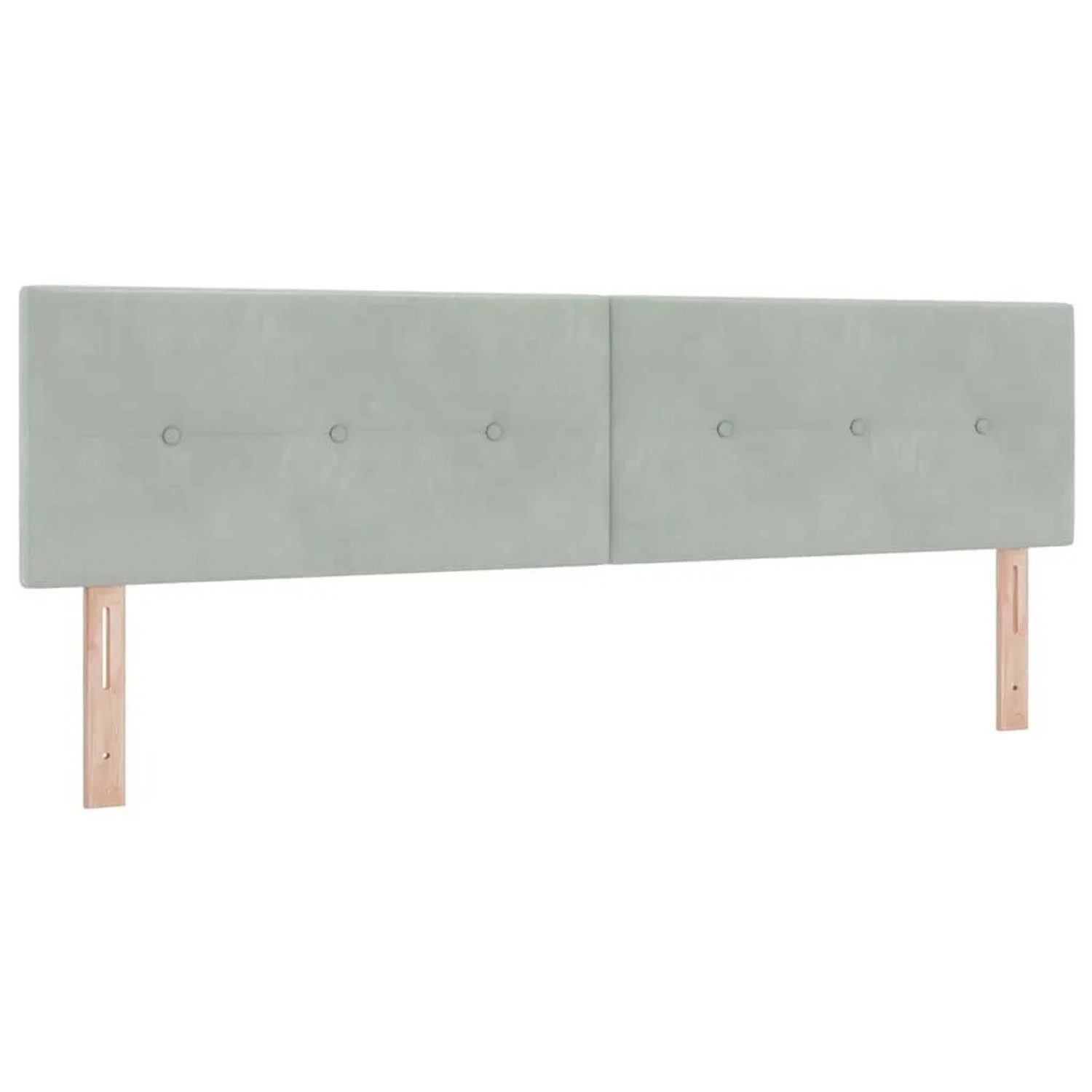 vidaXL Kopfteil mit Kopfteil Hellgrau 180 cm Kunstleder 42007183