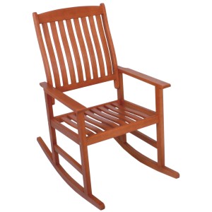 Holz Schaukelstuhl Florida für Garten oder Terrasse, aus FSC-zertifiziertem Eukalyptusholz.