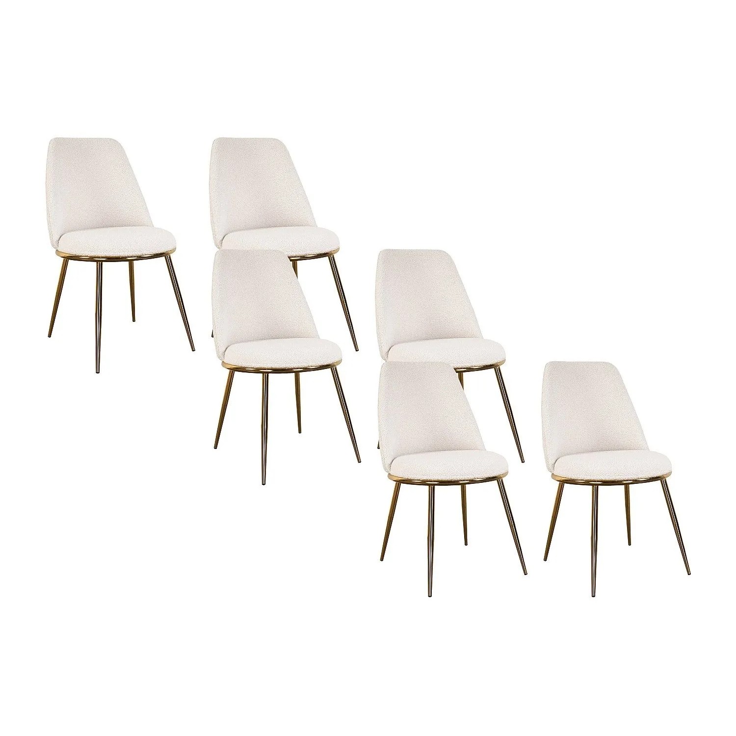 Vente-unique Stuhl Nebina Weiß 48 cm