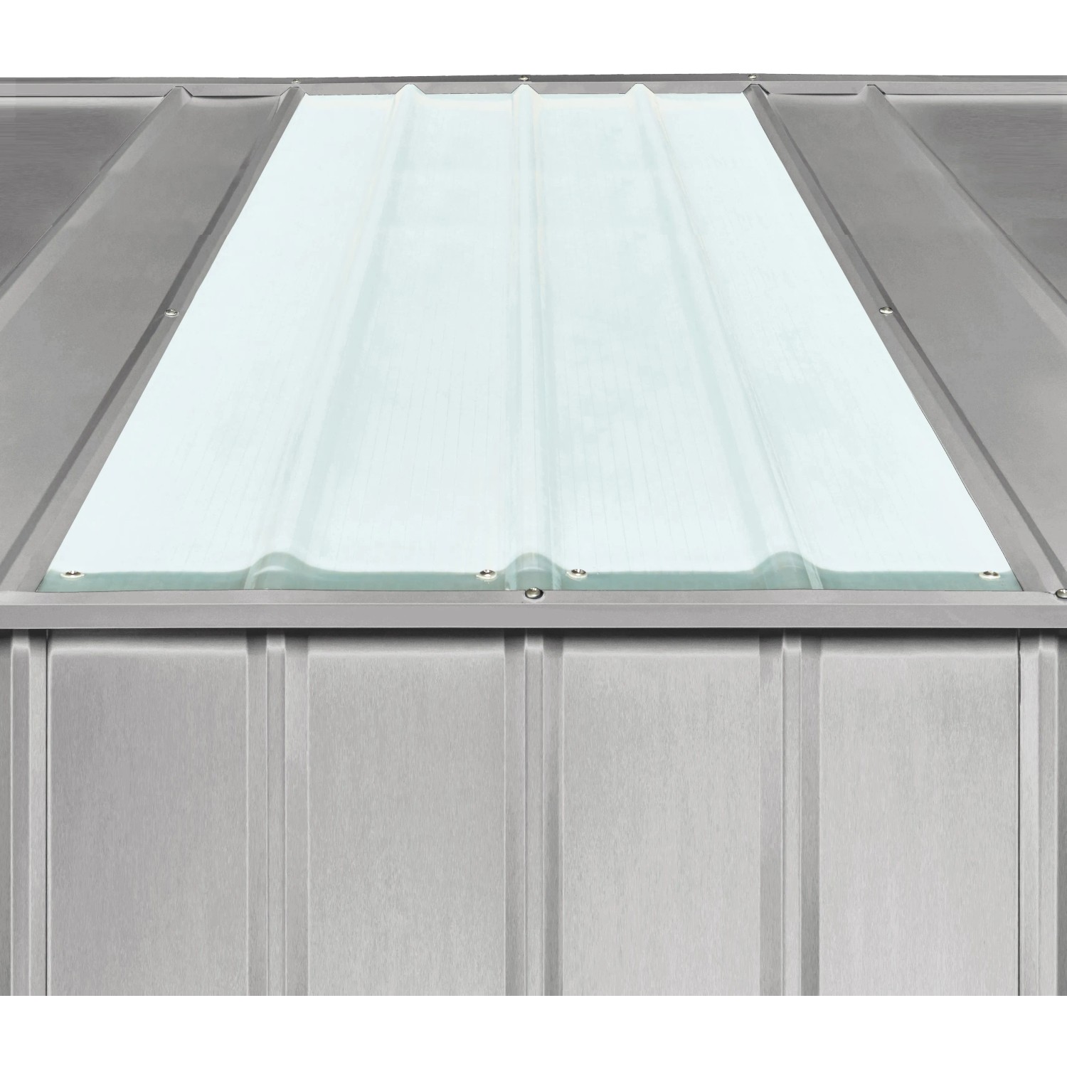 Globel Dachpaneel Skylight 3, blickdicht, für mehr Tageslicht im Gartenhaus.