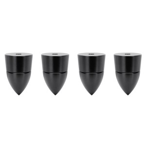Dynavox Lautsprecher Spikes, 4er Set, schwarz, zur akustischen Entkopplung von Lautsprechern.