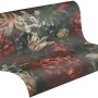 A.S. Création Vliestapete mit Blumenmuster in Rot und Grün, florale Dekoration für Ihr Zuhause.