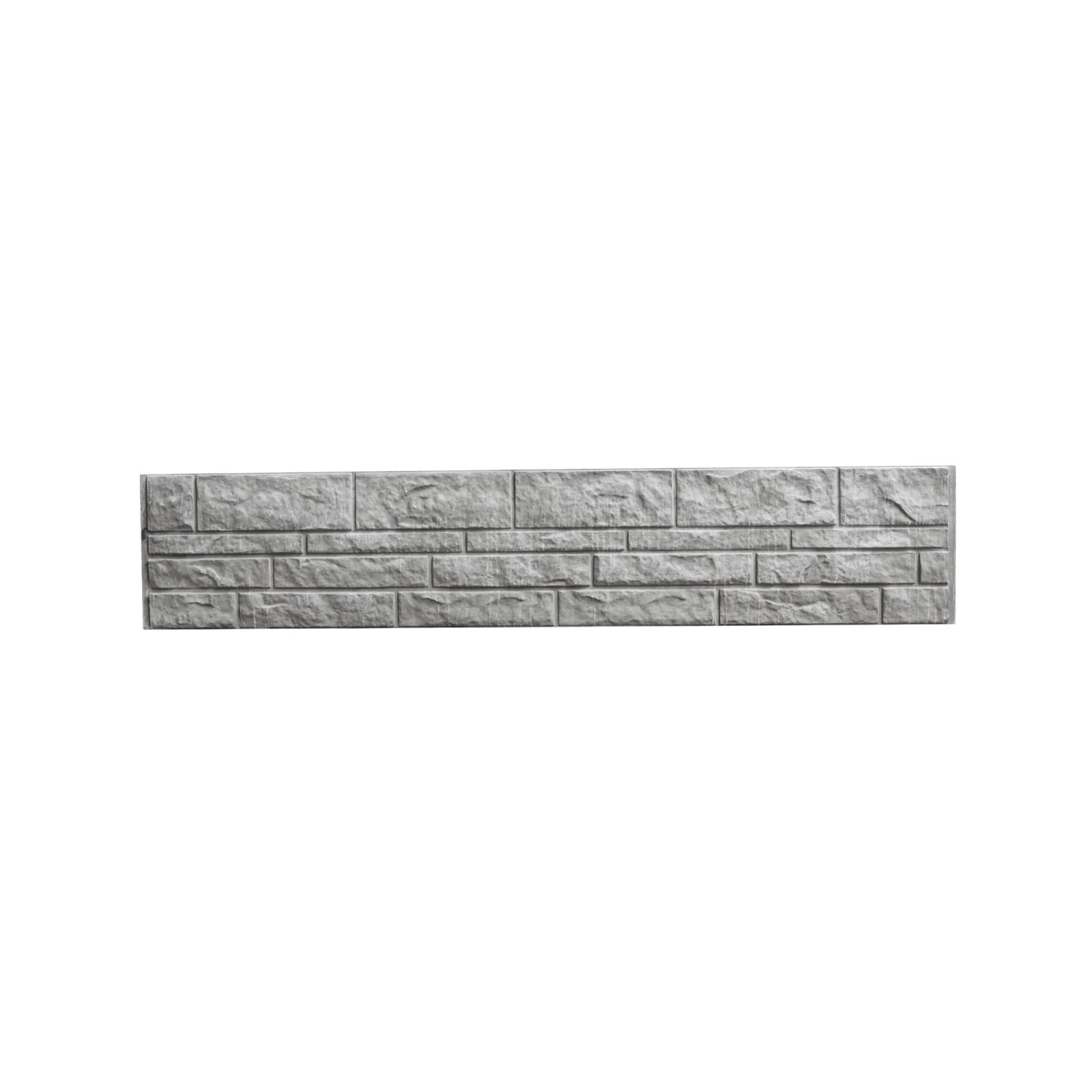 Betonzaun-Platte Fels 200 cm x 38,5 cm x 3 cm