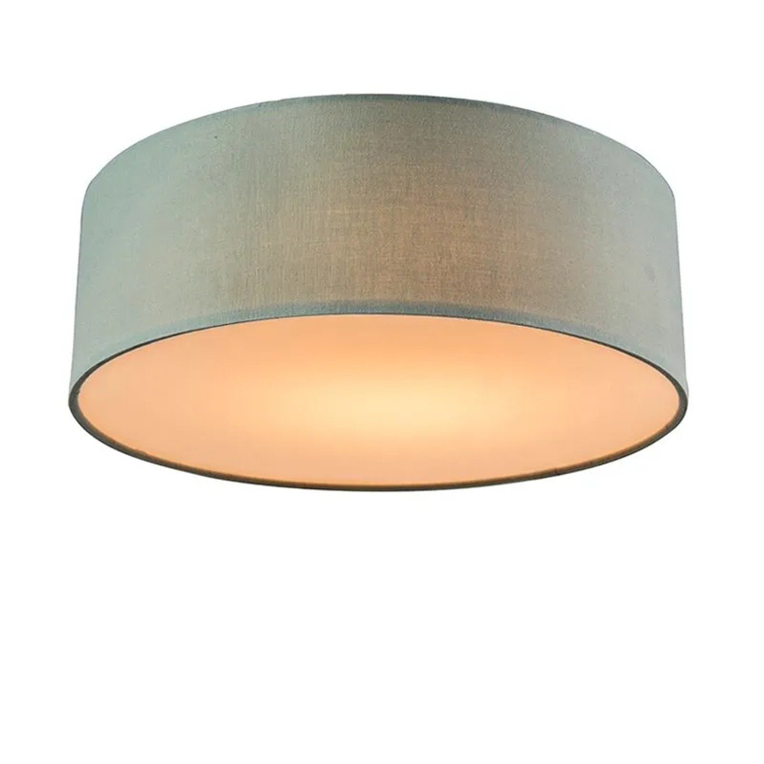 QAZQA Deckenleuchte Grün 30 cm inkl  LED Drum LED