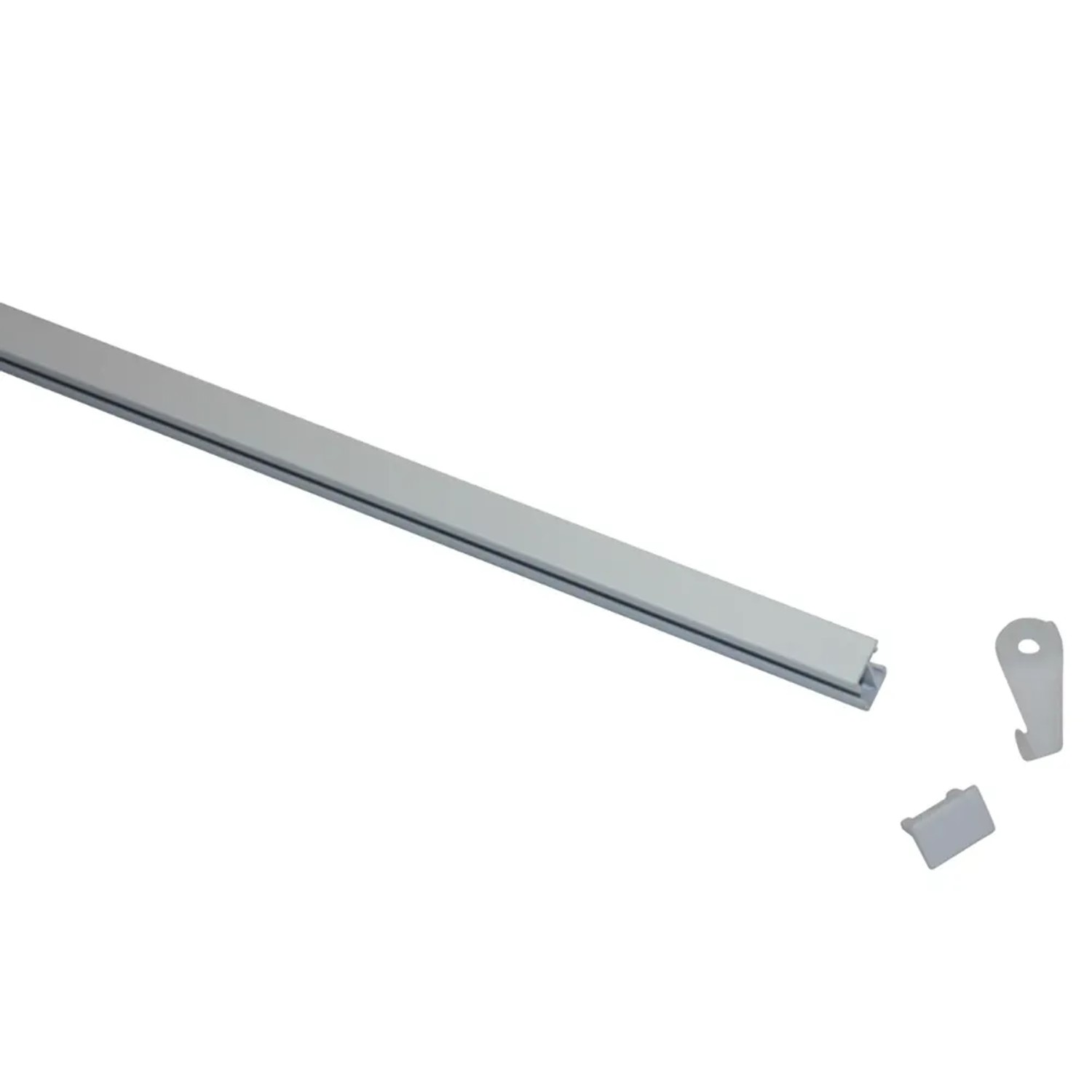 Gardinia Vorhangschienen-Set Lucy, 1-läufig, weiß, 230 cm, mit Zubehör.