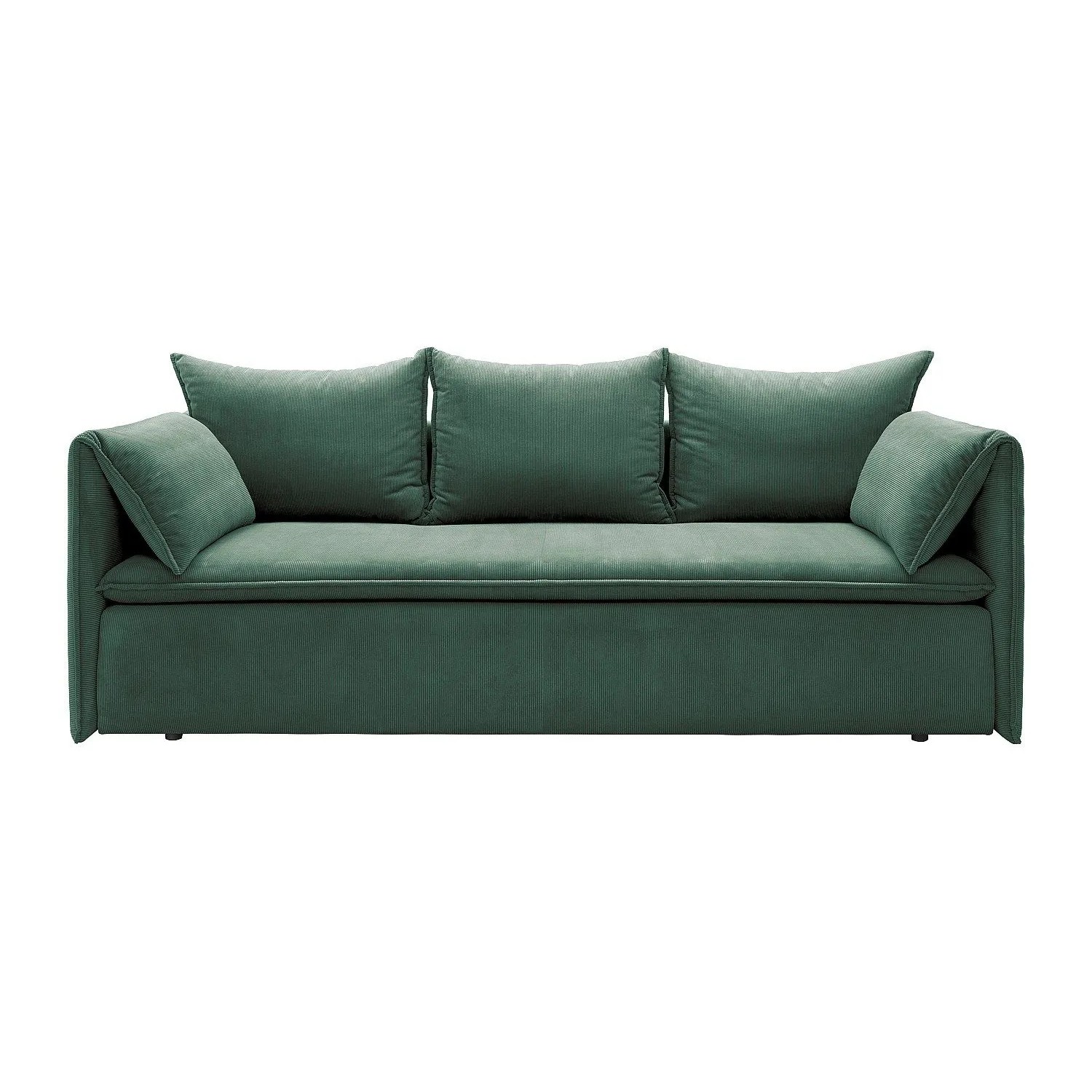 Vente-unique Schlafsofa Teodora Tannengrün 218 cm