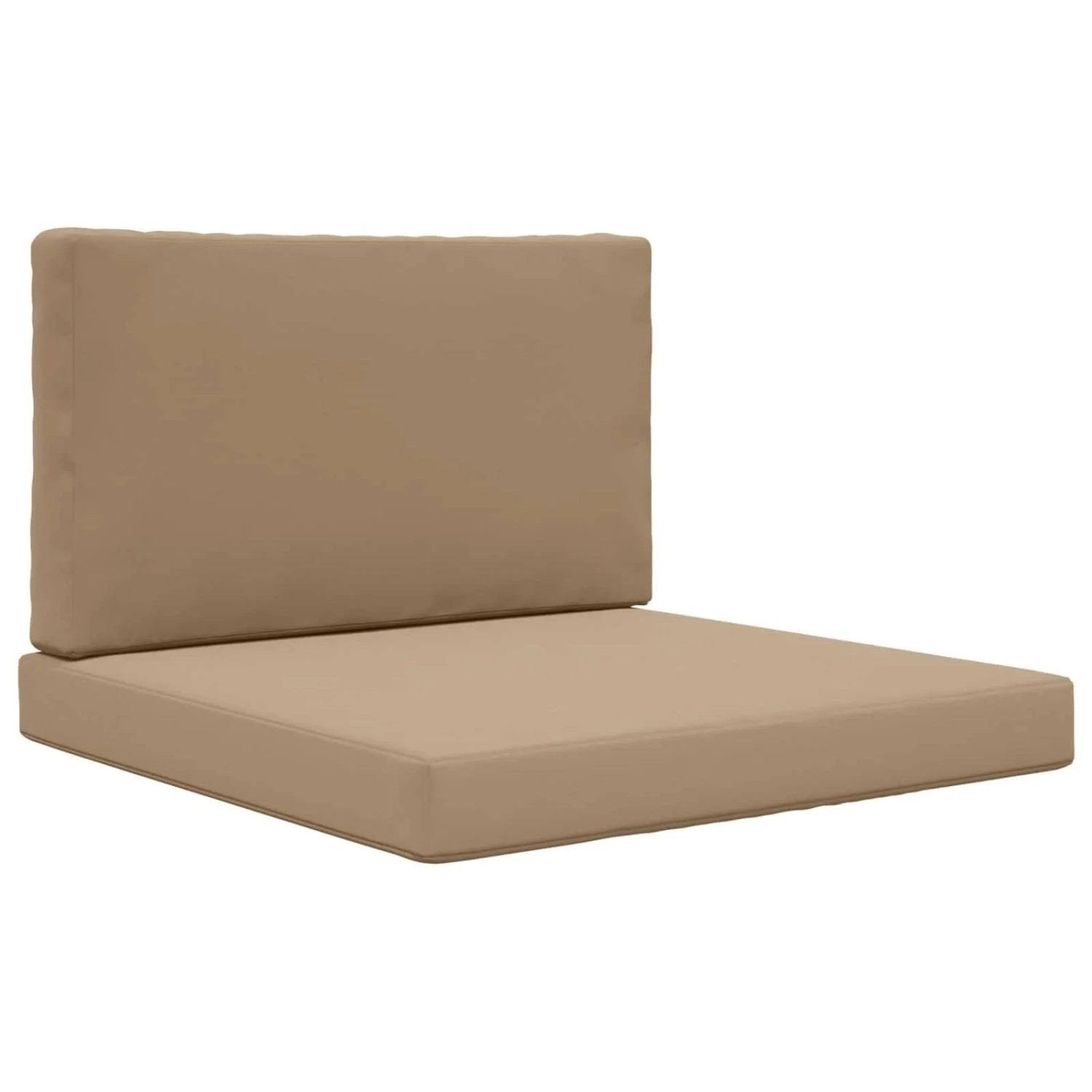 vidaXL Sofakissen für Draußen 2-Tlg Taupe Polyester 900837