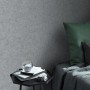 Guido Maria Kretschmer Vliestapete Spectrum in Silber mit Glanz-Effekt im Schlafzimmer.