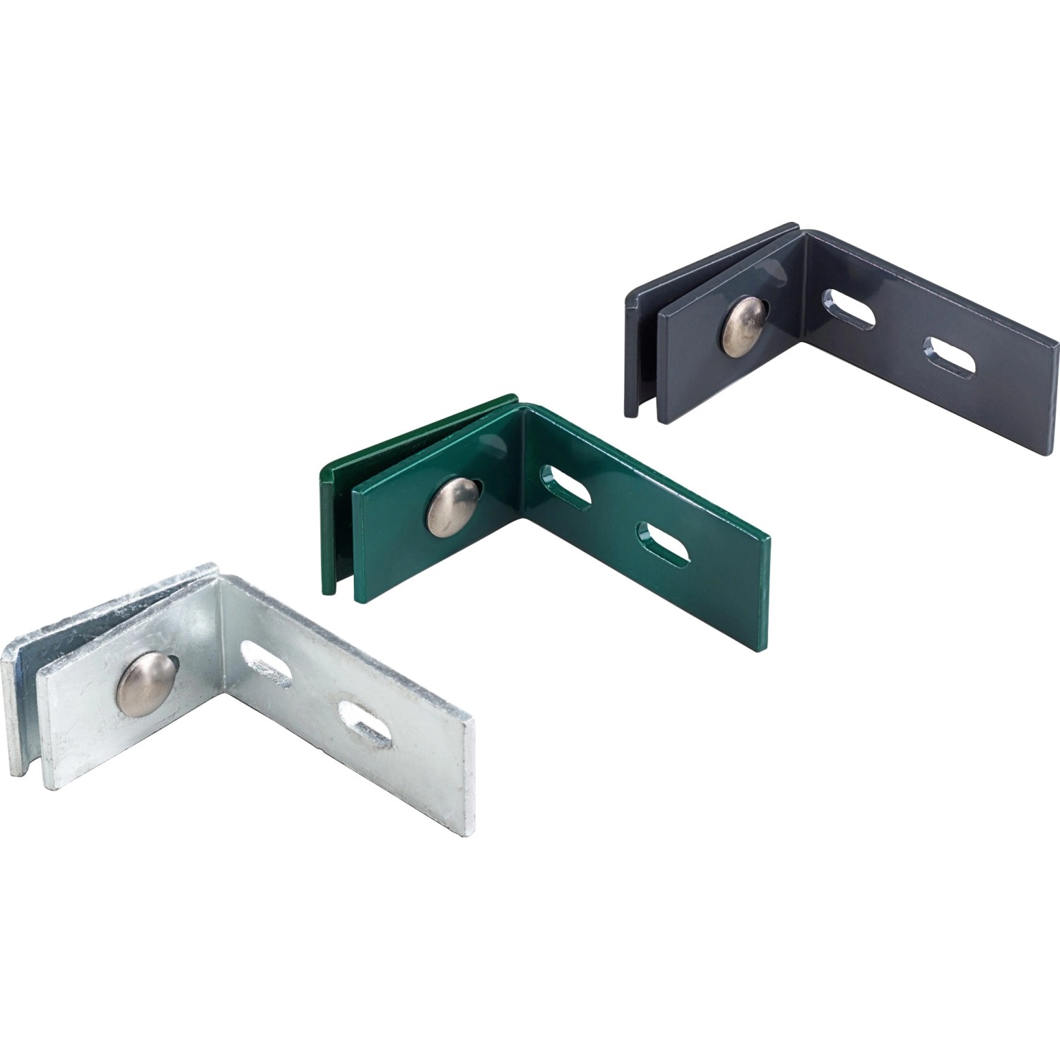 T & J Wandanschlusswinkel komplett RAL 6005 Grün