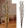 Mojawo Lichterzweige, braun, mit 80 warmweißen LEDs, ideal als Weihnachtsbeleuchtung und Dekoration.