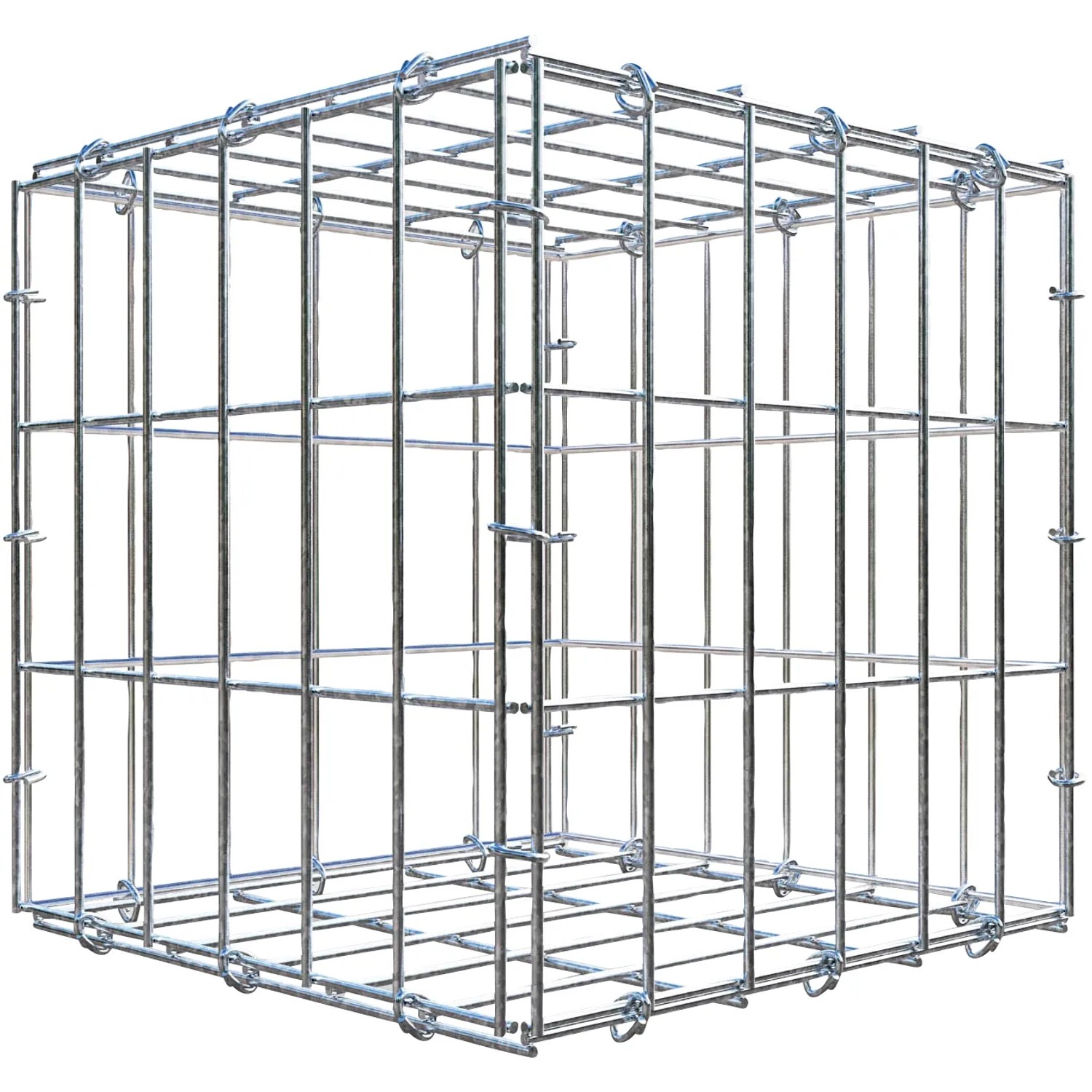 Gabiona C-Ring-Gabione 30 x 30 x 30 cm Maschenw 5 x 10 cm