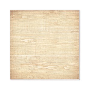 Banjado Magnettafel 50x50cm mit Holz-Motiv, weiße Magnetwand aus Metall inklusive 4 Magnete.