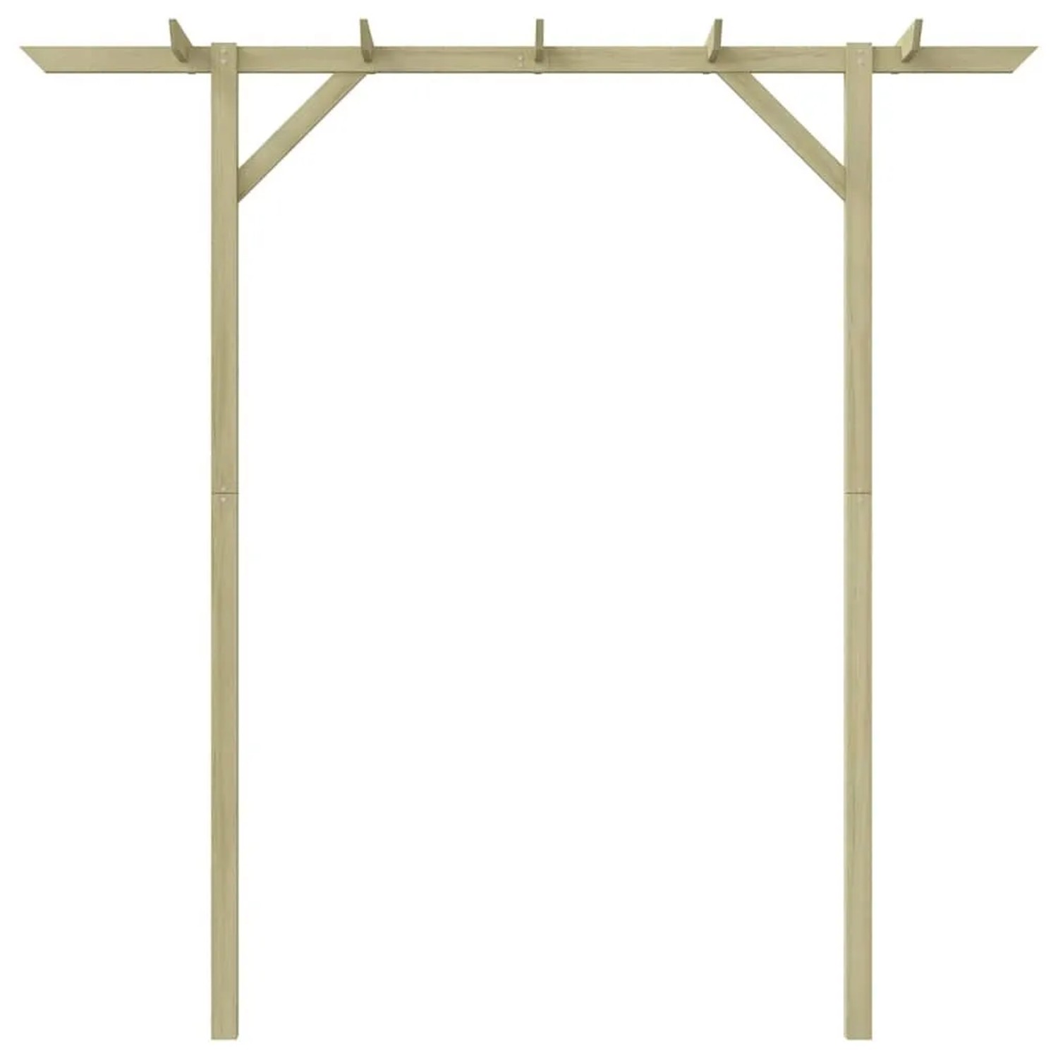 DELUKE Pergola Aus Holz LURV 2x2m Kiefernholz Rankhilfe Pergola Holz Bausatz Freistehend Gartendeko Gartenbogen Gartenpergola_4