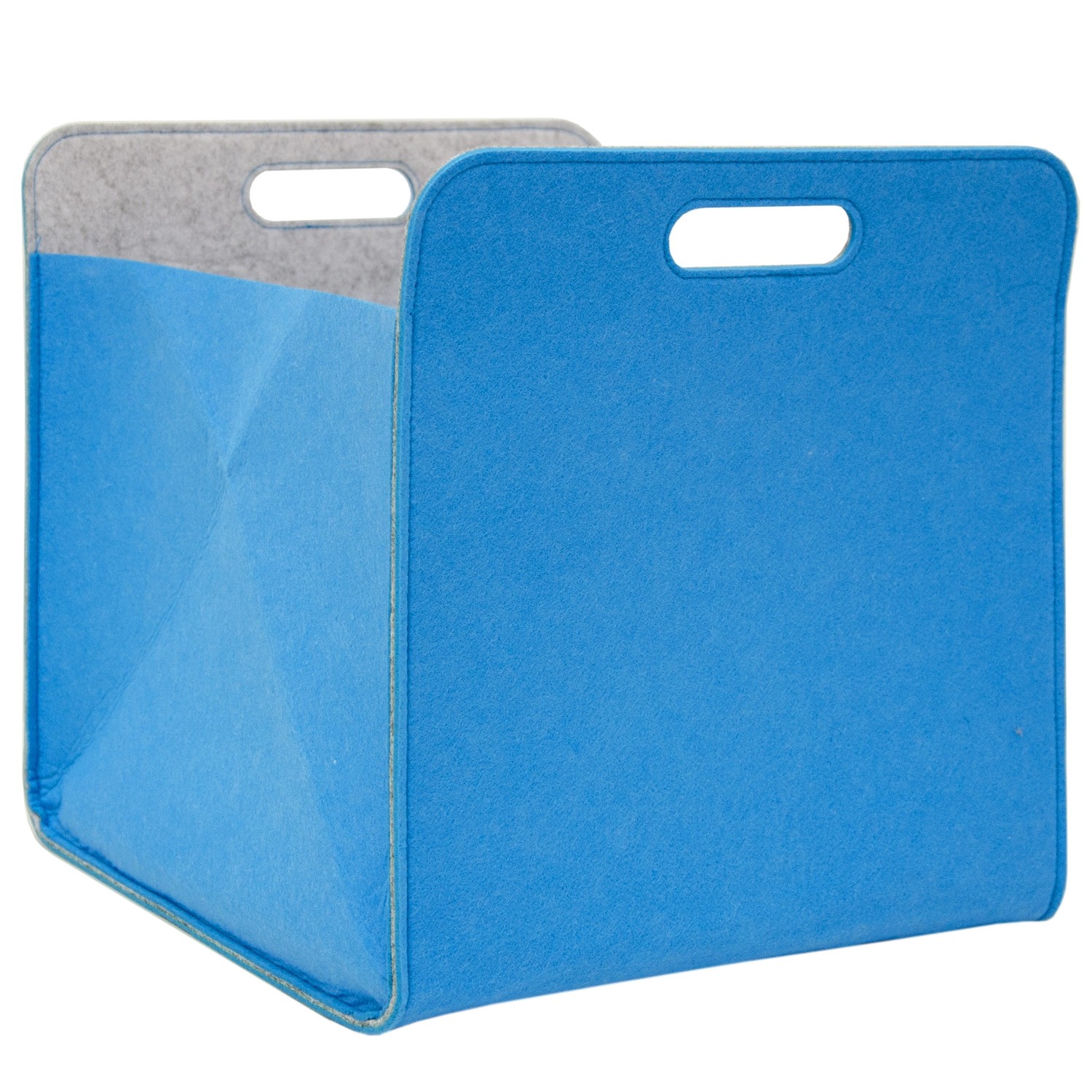 DuneDesign Filz Aufbewahrungsbox für Kallax Regal 33 x 33 x 38 cm Blau günstig online kaufen