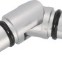 Mydeco Gelenkverbinder für Gardinenstangen, Edelstahl-Optik, Ø 1,6 cm.