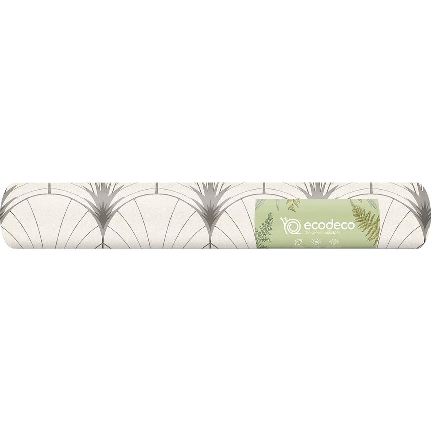 Rolle Erfurt Vliestapete Eco Deco Art Deco White mit Jugendstil Muster.