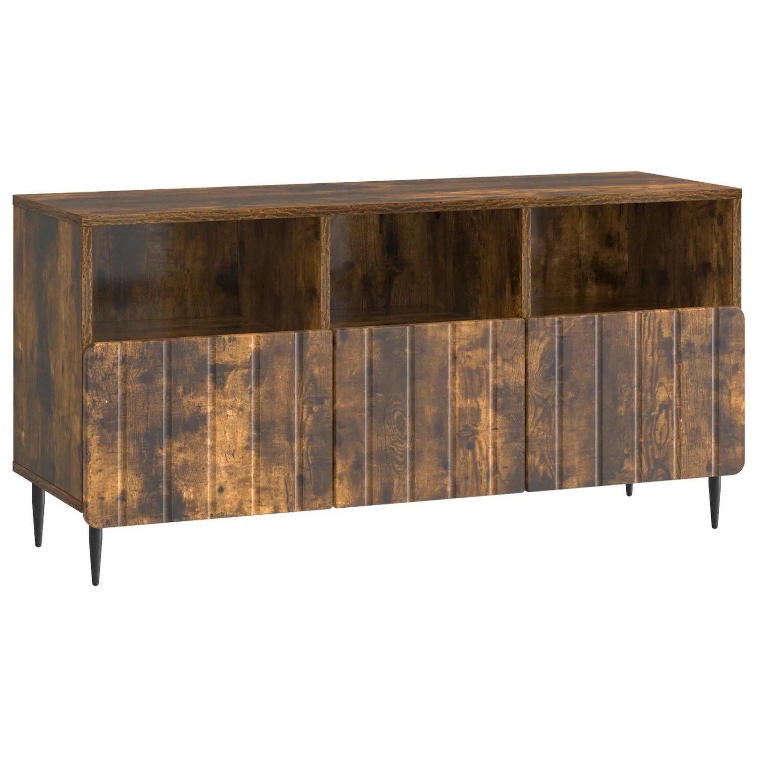 vidaXL TV-Schränk Geräucherte Eiche 102 x 34,5 x 50 cm Holzwerkstoff 894450