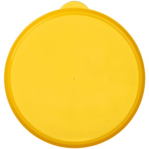 Gelber Jollypaw Dosendeckel (3er-Set) für Hundenäpfe, Ø 7,6 cm, aus Kunststoff.