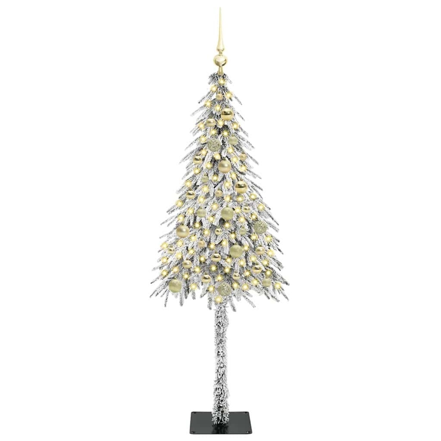 vidaXL Weihnachtsbaum mit 150 LEDs Weiß 150 cm PE und Stahl 3396220