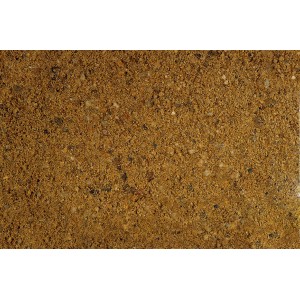 Nahaufnahme von beigem Estrichsand (Betonsand) mit einer Körnung von 0,06 - 8 mm.