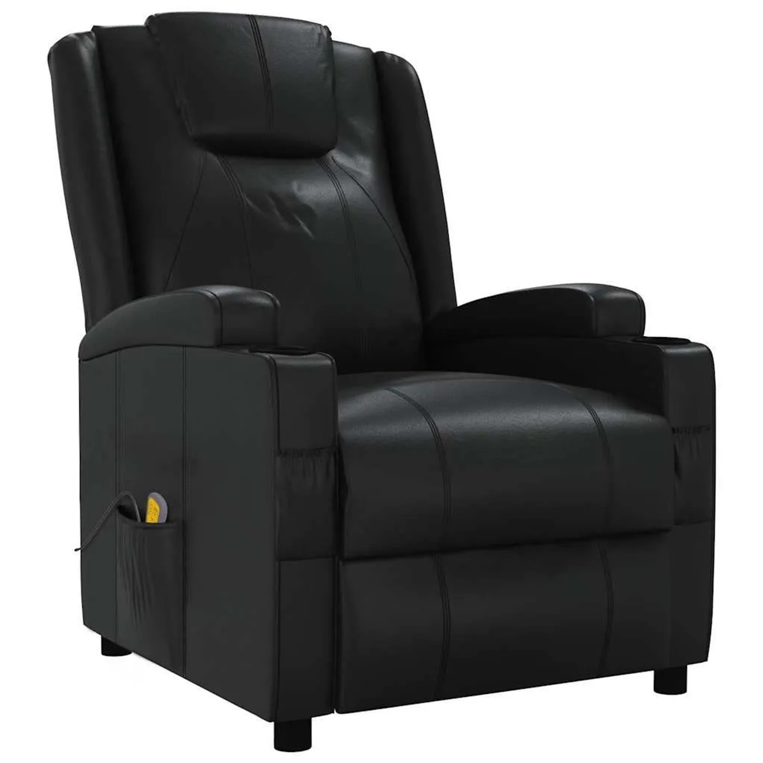 vidaXL Massagesessel Schwarz Kunstleder 321311
