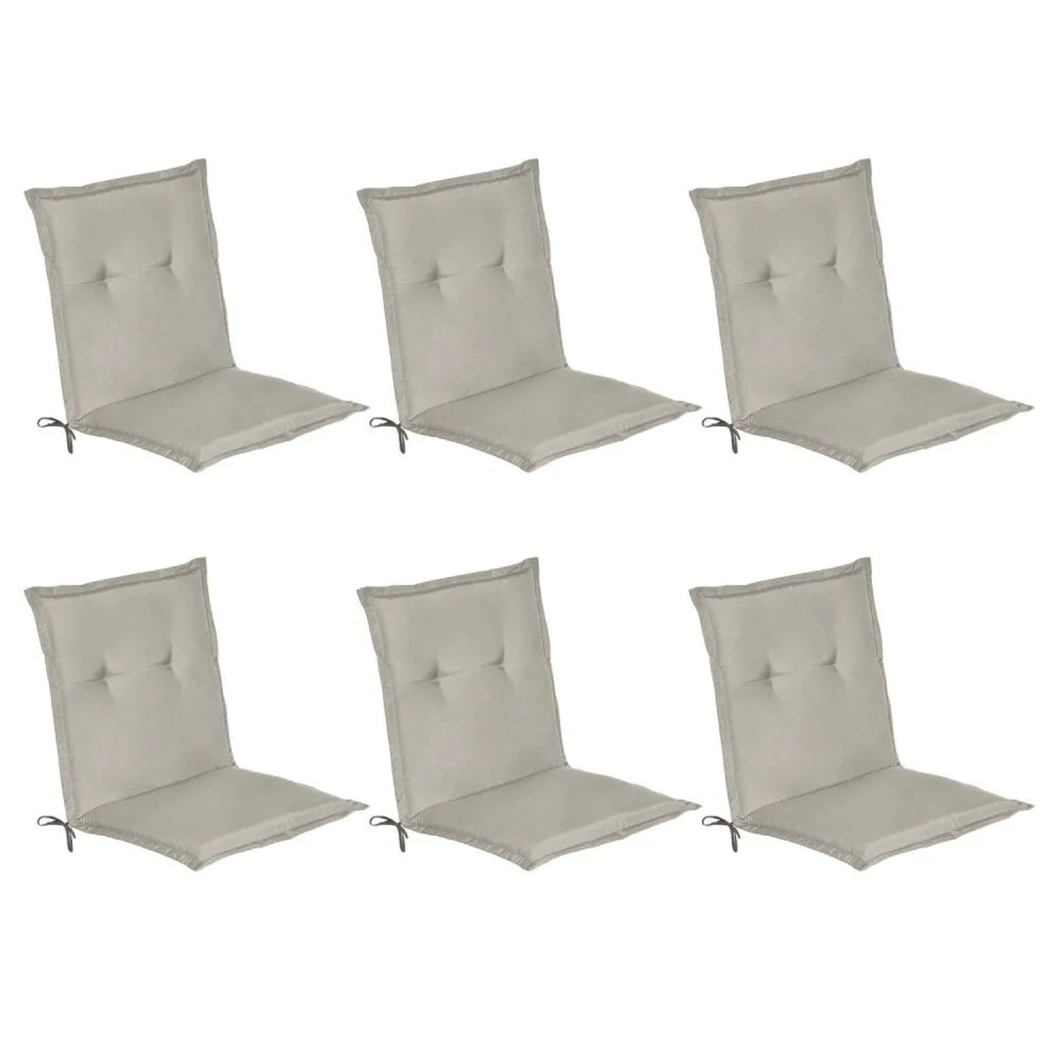Beautissu Loft NL Niederlehner 100x50x6cm Hellgrau 6tlg