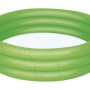 Bestway Planschbecken, Ø 122 cm, grün, mit drei aufblasbaren Ringen.