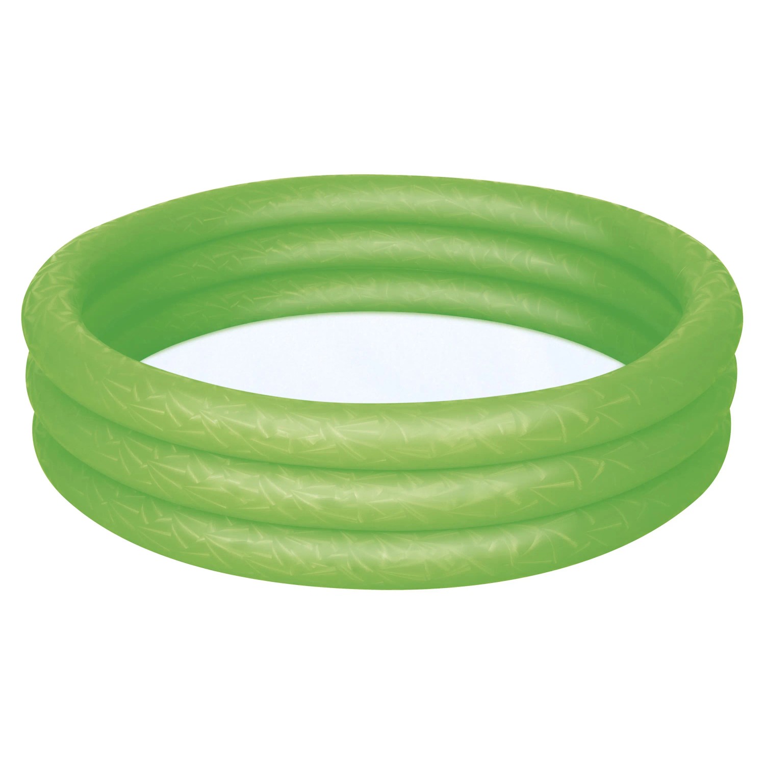 Bestway Planschbecken, Ø 122 cm, grün, mit drei aufblasbaren Ringen.