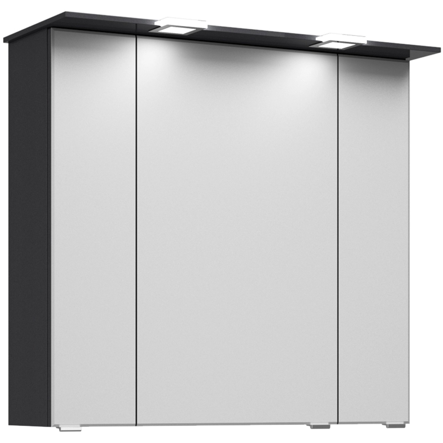 Pelipal Spiegelschrank Trentino Anthrazit 75 cm mit Softclose Türen günstig online kaufen