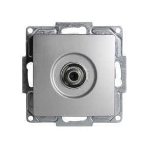 Günsan Visage Sat Steckdose TV Antennendose F Stecker Silber