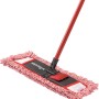 Vileda Style Chenille Bodenwischer System mit rotem Stiel und rot-weißem Wischbezug.