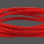 Rotes 3-adriges Textilkabel als Meterware für Lampen.