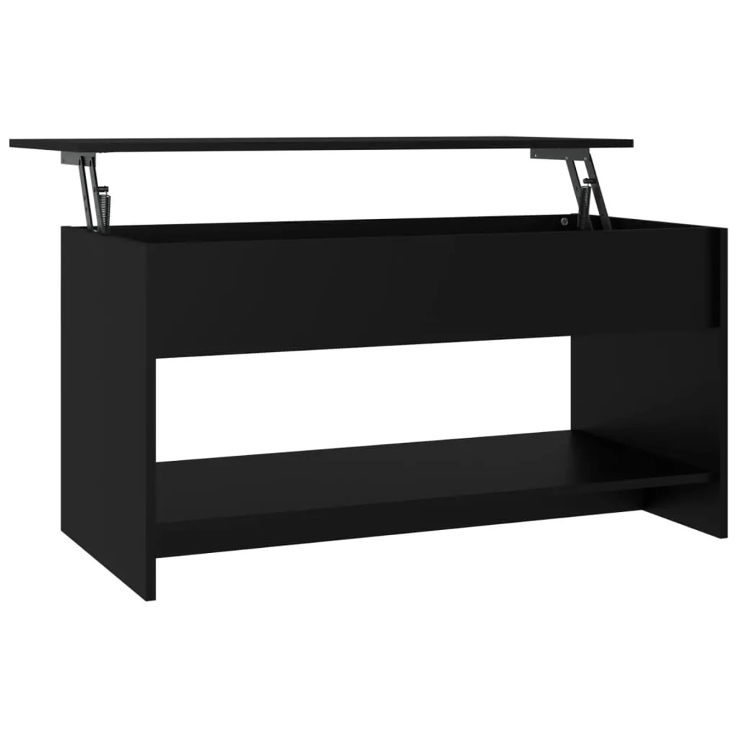 vidaXL Couchtisch Schwarz 102x50x52,5 cm Holzwerkstoff 809648