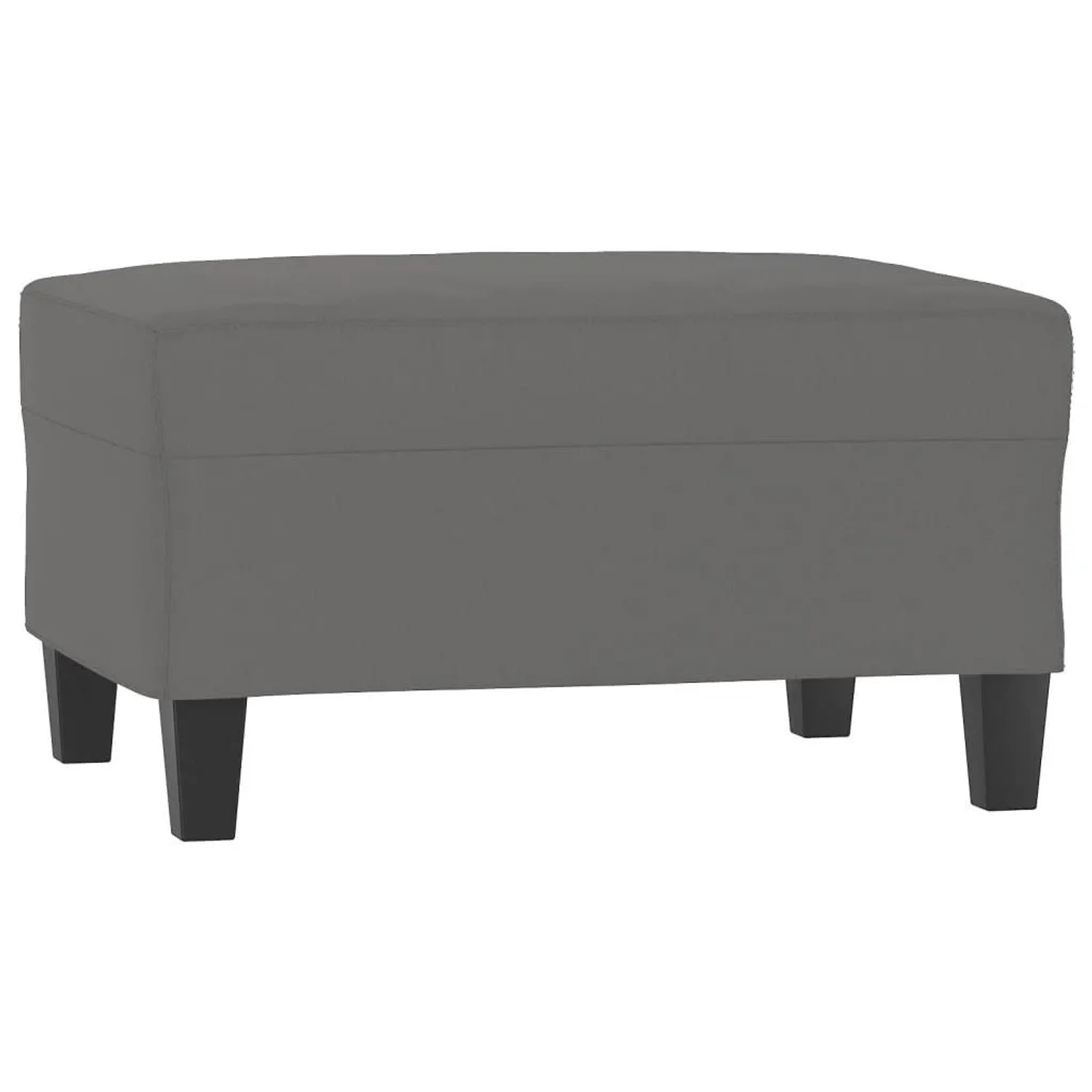 vidaXL Fußhocker Dunkelgrau 70x55x41 cm Mikrofasergewebe 349363
