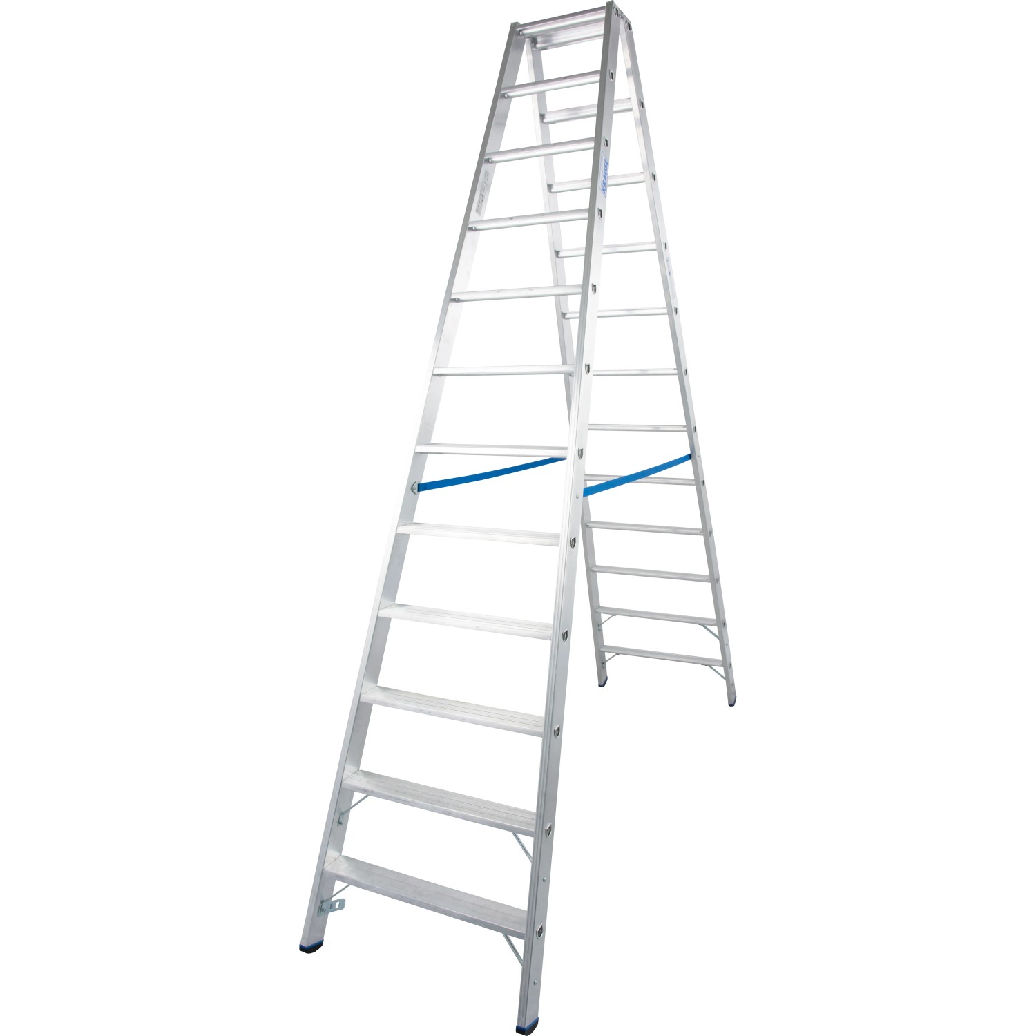 Krause Doppelleiter Stabilo 2 x 12 Stufen 280 cm x 75 cm x 235 cm