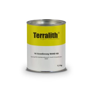 Gelb-weiße Terralith 1K Grundierung Wand KB Dose, 1,5 kg, für Haftgrund.